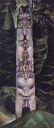Emily Carr Totem and Forest painting